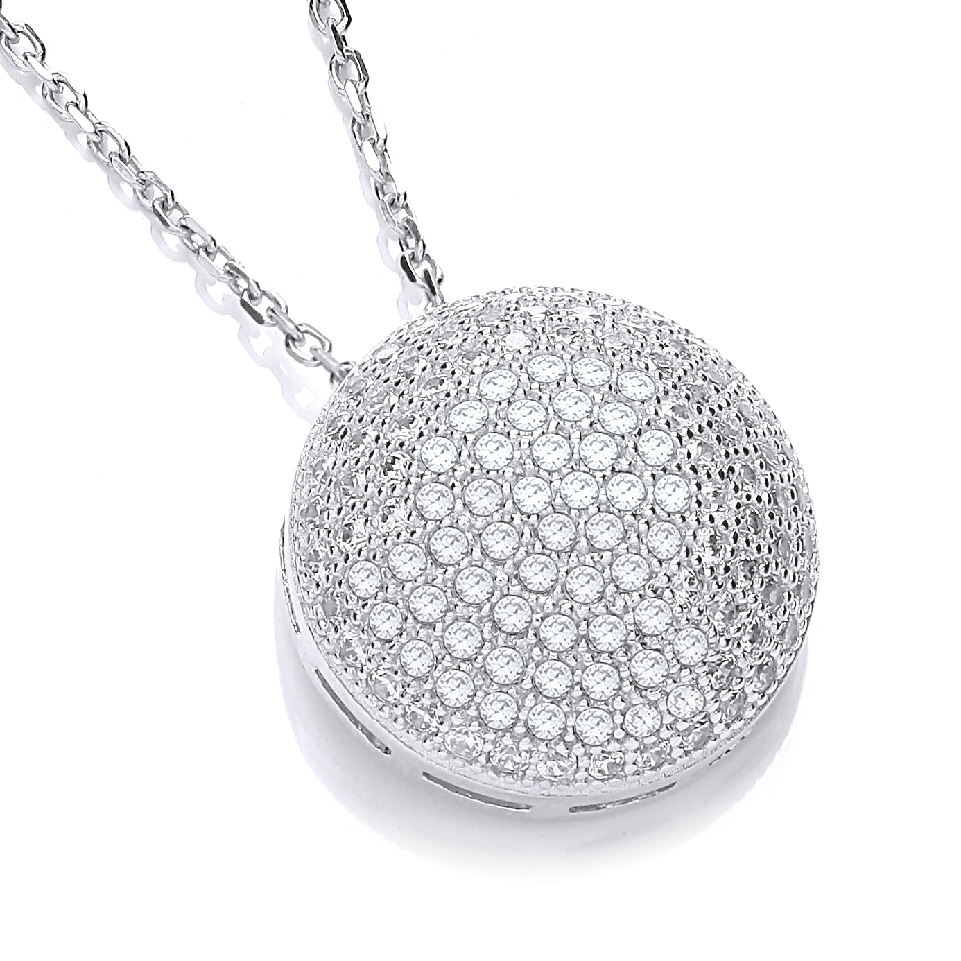 Micro Pave Fancy Pendant Cz with 18 Inch Chain