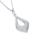Micro Pave Fancy Pendant with 18 Inch Chain
