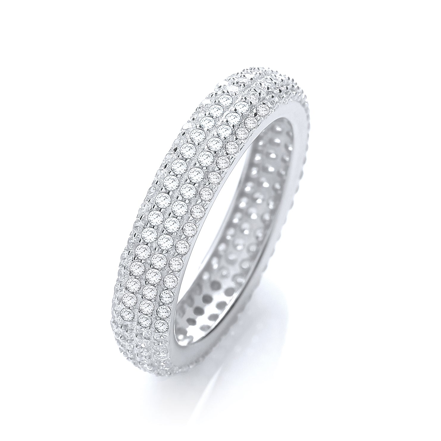 Micro Pave Full ET Ring No Edge Cz