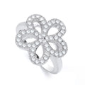 Daisy Shape Fancy Cz Ring