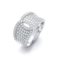 Micro Pave White Cz Ring