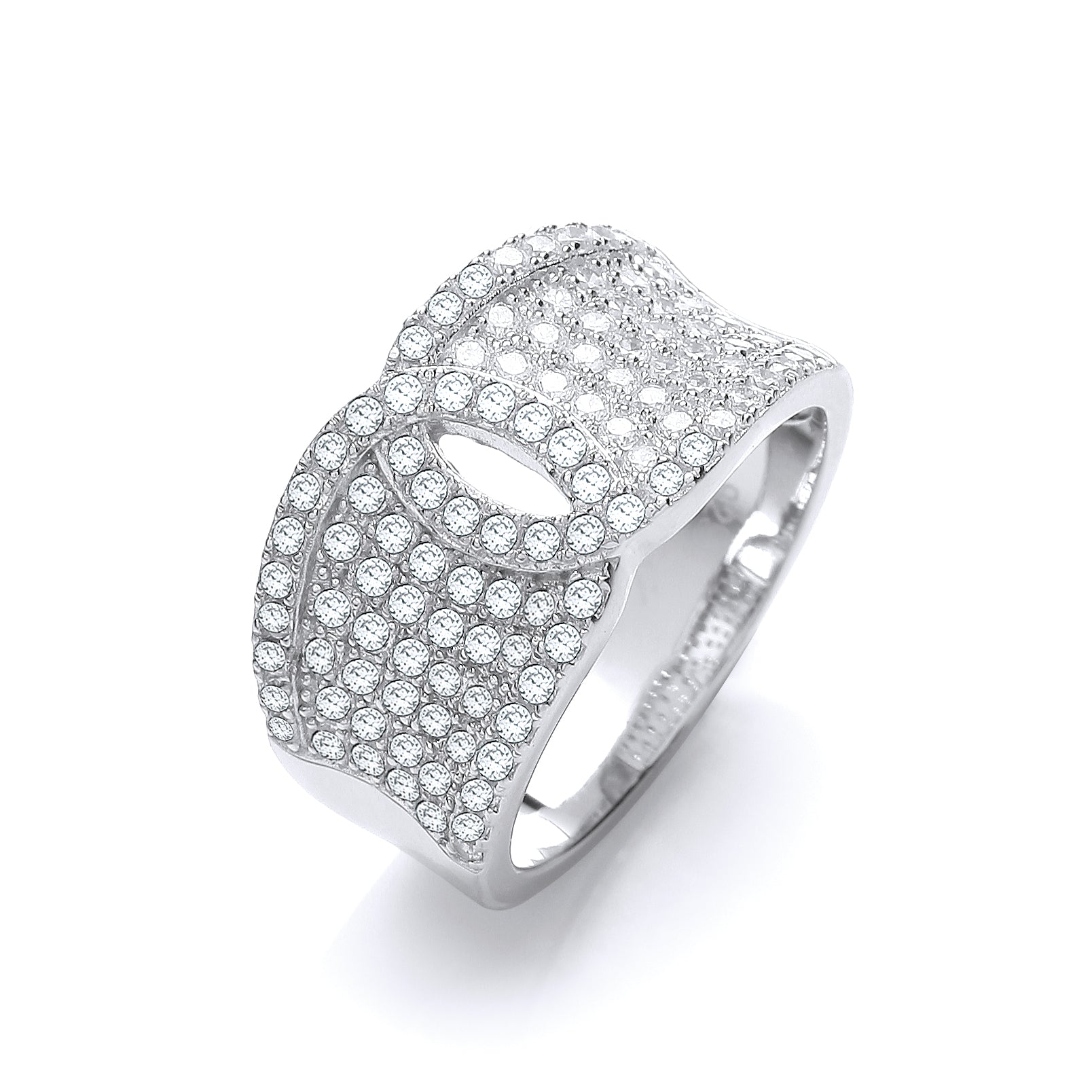 Micro Pave White Cz Ring