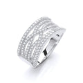 Micro Pave White Cz Ring