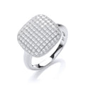 Micro Pave Square Cz Ring