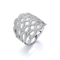 Micro Pave Cz Fancy Ring