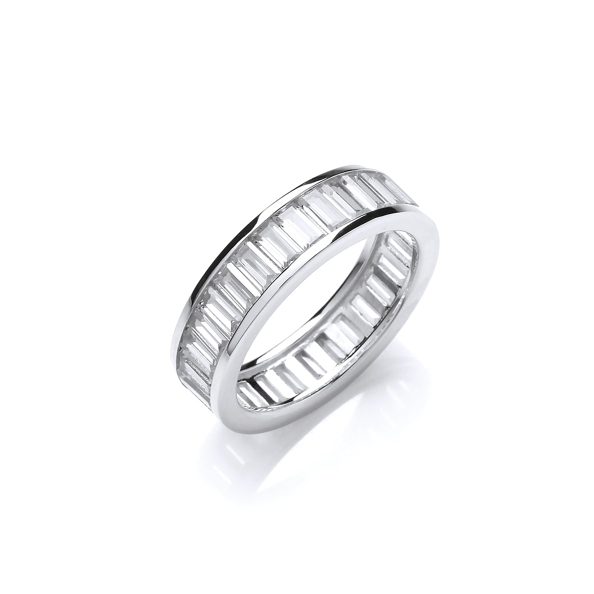 Full ET Baguette Channel Set Cz Ring