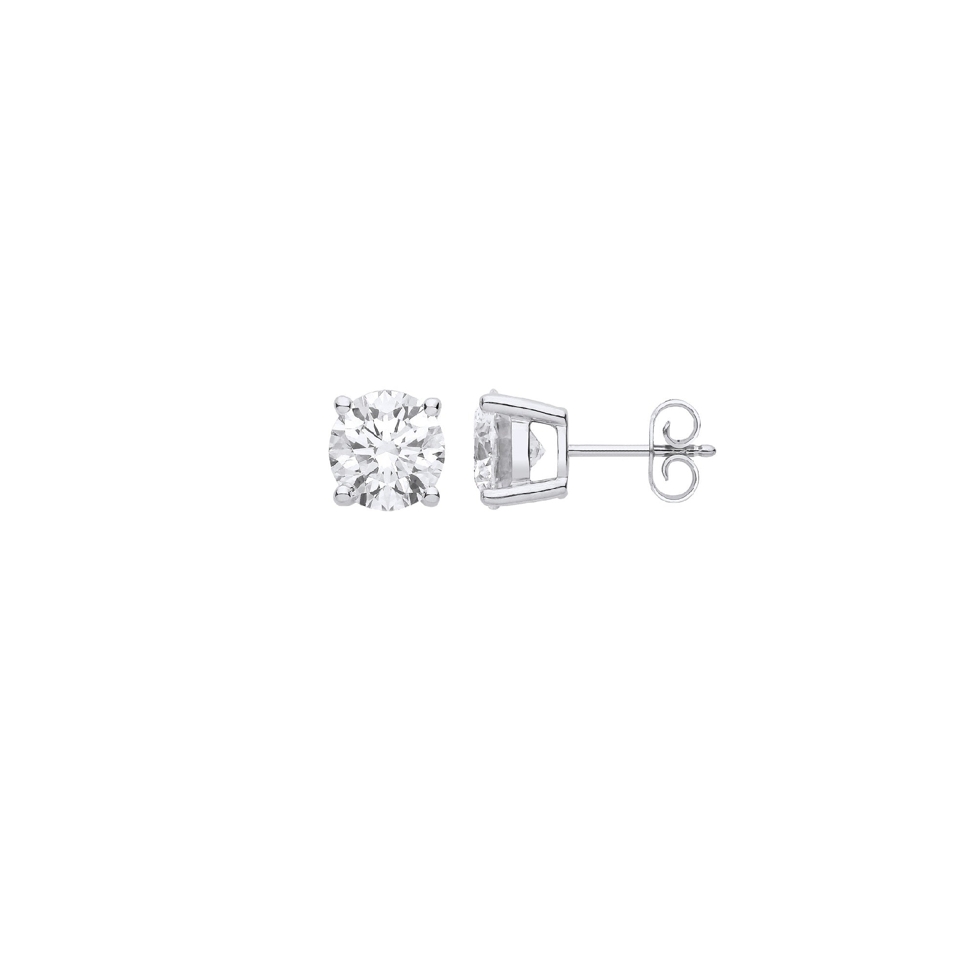 18ct White Gold 1.00ctw LAB GROWN Diamond Earrings IGI Certified
