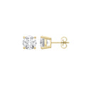 18ct Yellow Gold 3.00ctw LAB GROWN Diamond Earrings IGI Certified
