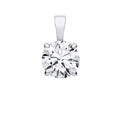 18ct White Gold 3.00ctw LAB GROWN Diamond Pendant IGI Certified