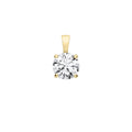 18ct Yellow Gold 1.00ctw LAB GROWN Diamond Pendant IGI Certified