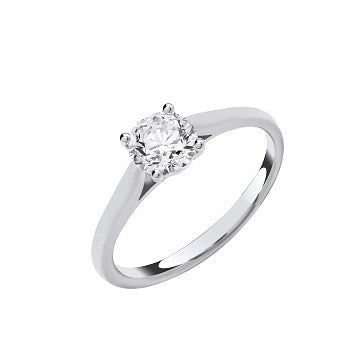 18ct White Gold 1.00ctw Solitaire LAB GROWN Diamond Ring IGI Certified