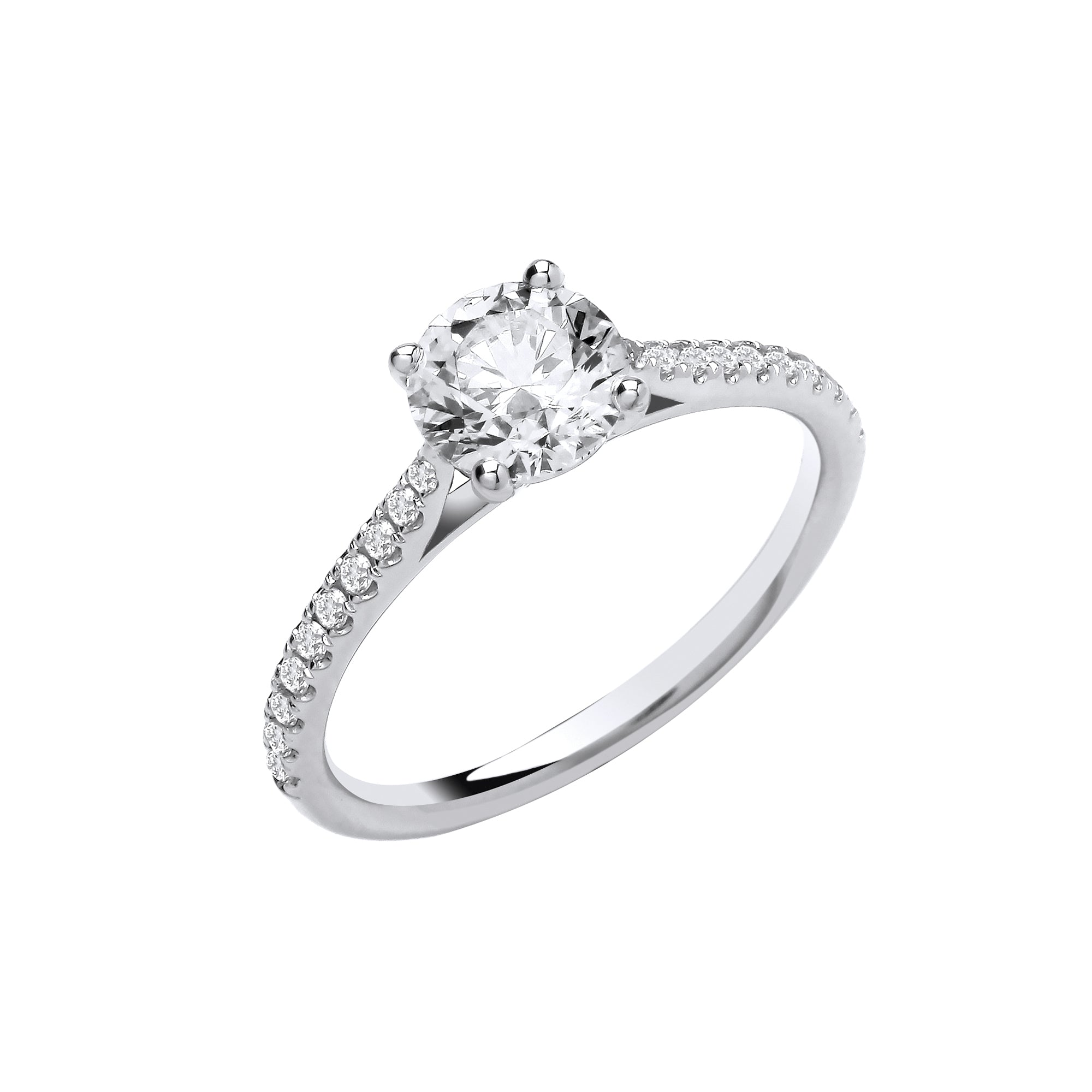 18ct White Gold 1.15ctw LAB GROWN Diamond Ring IGI Certified
