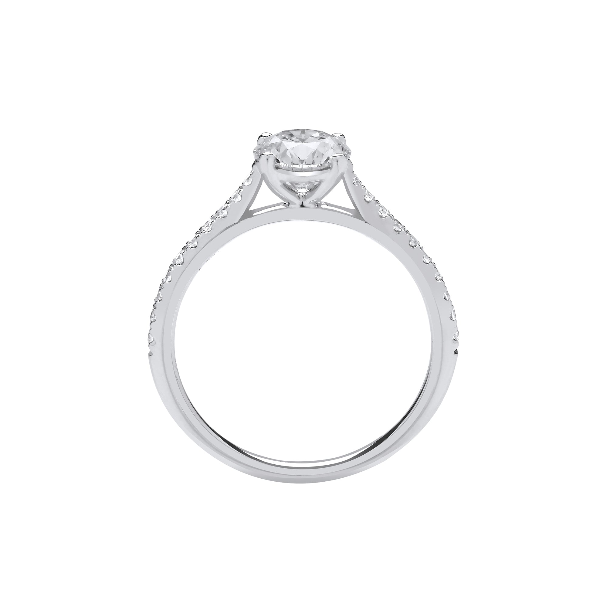 18ct White Gold 1.15ctw LAB GROWN Diamond Ring IGI Certified