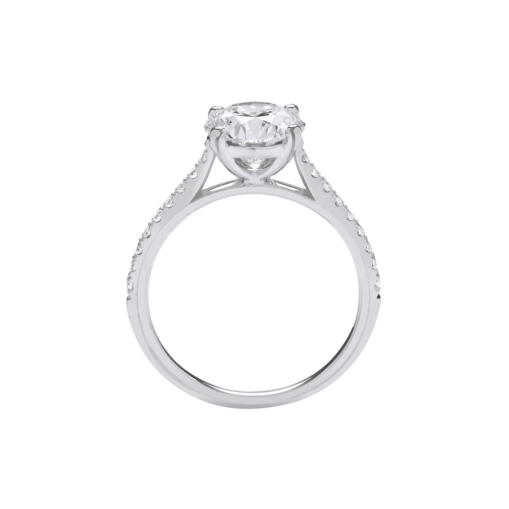 18ct White Gold 2.17ctw LAB GROWN Diamond Ring IGI Certified