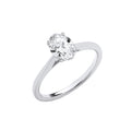 18ct White Gold 1.00ctw Oval Cut LAB GROWN Diamond Ring IGI Certified