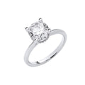 18ct White Gold 2.07ctw Solitaire LAB GROWN Hidden Halo Diamond Ring IGI Certified