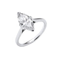 18ct White Gold 2.00ctw Marquise Cut LAB GROWN Diamond Ring IGI Certified