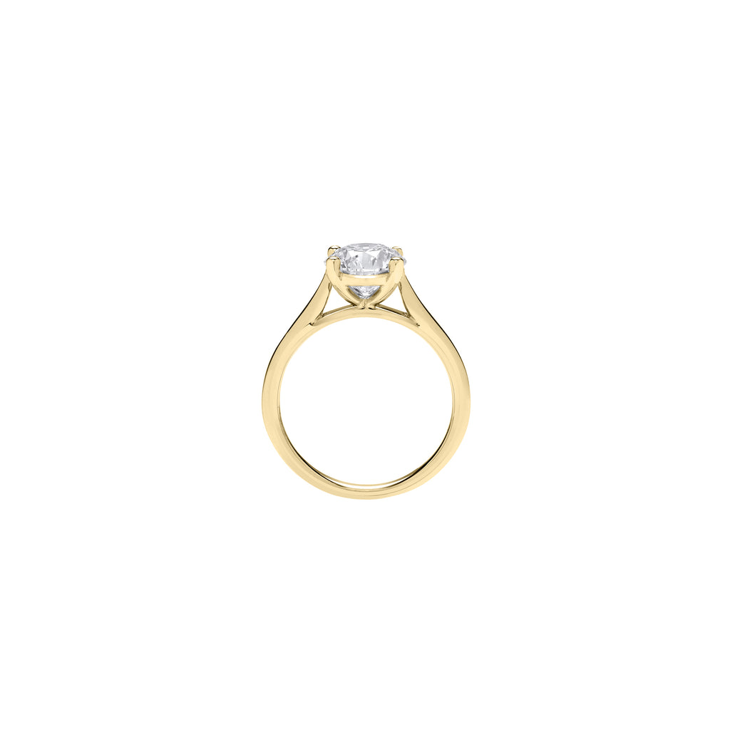 18ct Yellow Gold 1.00ctw Solitaire LAB GROWN Diamond Ring IGI Certified