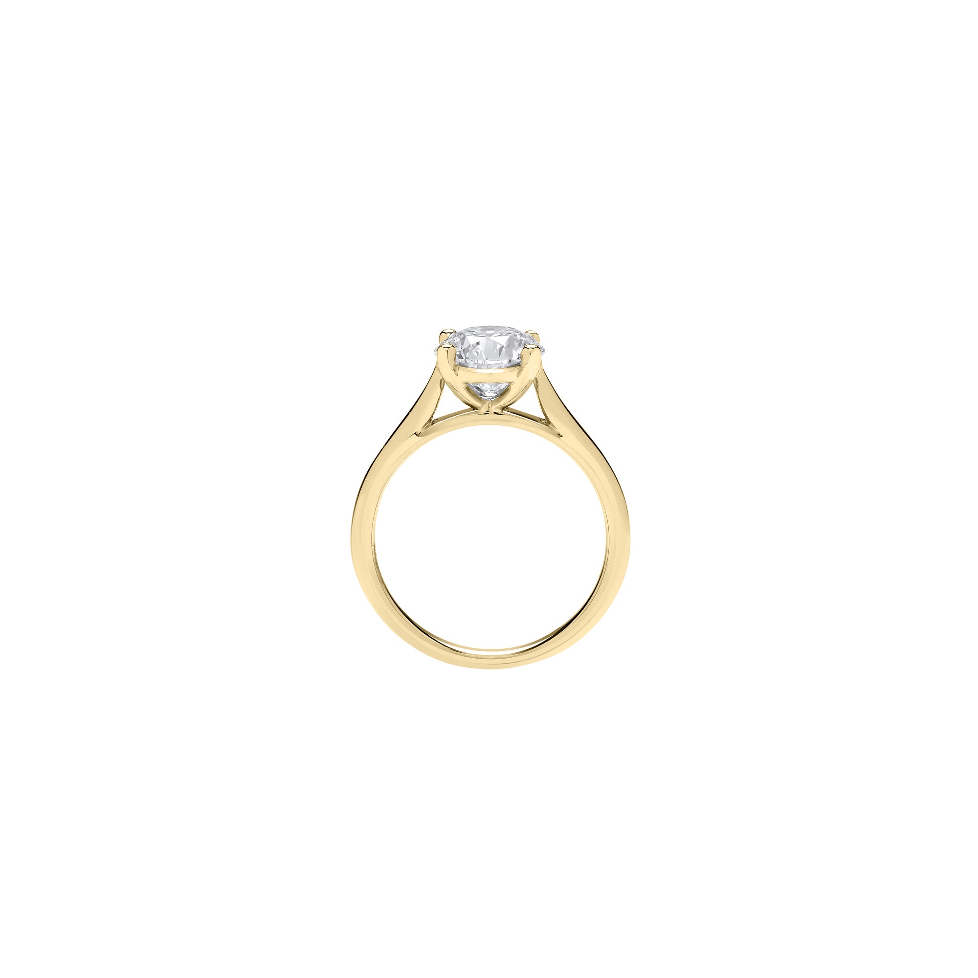 18ct Yellow Gold 1.00ctw Solitaire LAB GROWN Diamond Ring IGI Certified