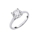 9ct White Gold 3.00ctw Solitaire LAB GROWN Diamond Ring IGI Certified