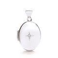 W/G Oval Locket with Diamond