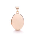 R/G Oval Shaped Plain Locket