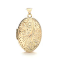 Y/G Oval Locket with design