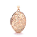 R/G Oval Locket with design