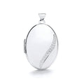 W/G Oval Locket with Diamond