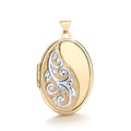 W/Y Oval Locket With Half Design