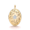 W/Y Oval Locket with design