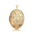 Y/G Oval Locket with design
