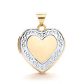 W/Y Heart Shape Locket with edge design
