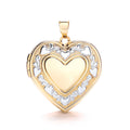 W/Y Heart Shape Locket with edge design