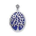 W/G Oval Tree design Locket