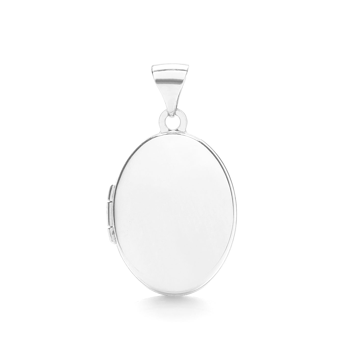 W/G Oval Shaped Plain Locket