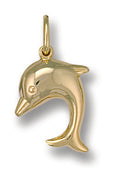 Y/G Dolphin Pendant
