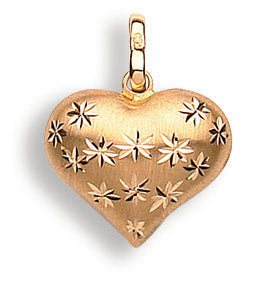 Y/G D/C Heart Pendant
