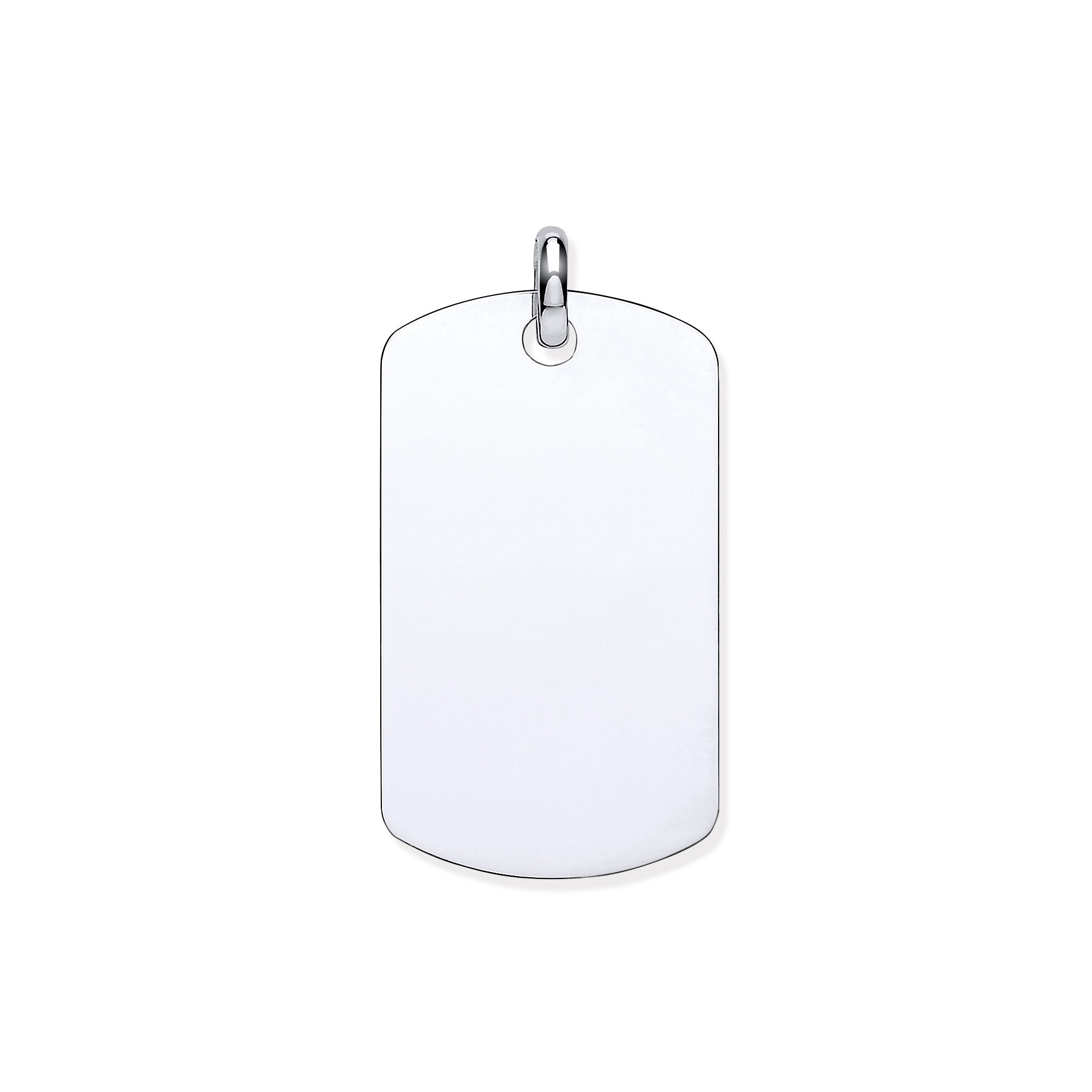 W/G Dog Tag Pendant
