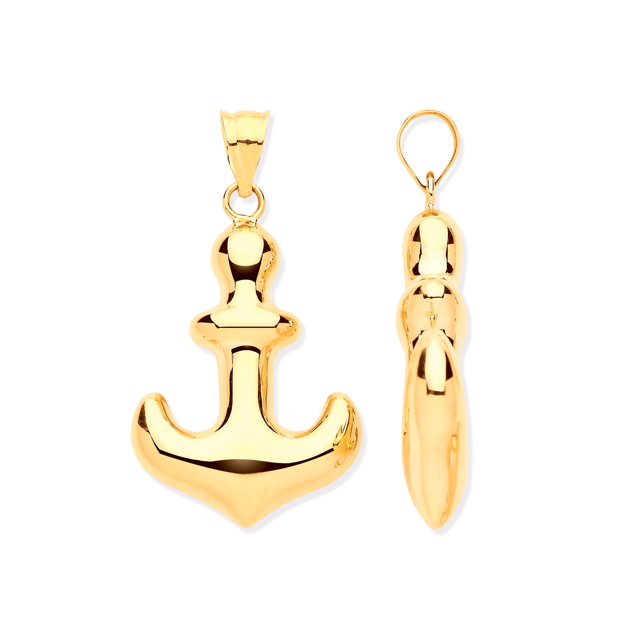 Y/G Hollow Anchor Pendant