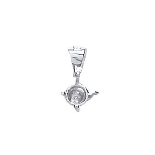 18ct W/G Pendant Mount 0.15ct