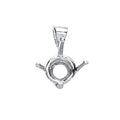 18ct W/G Pendant Mount 0.40-0.50ct