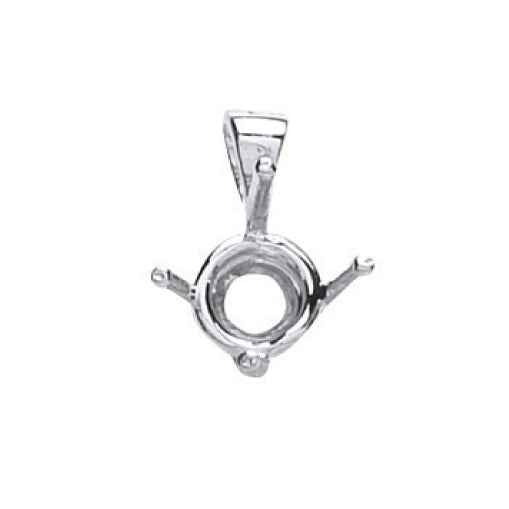 18ct W/G Pendant Mount 0.40-0.50ct