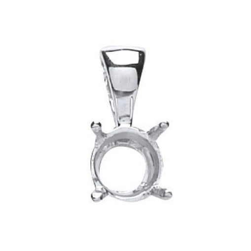 18ct W/G Pendant Mount 0.70-0.75ct
