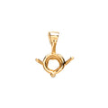 18ct Y/G Pendant Mount 0.40-0.50ct