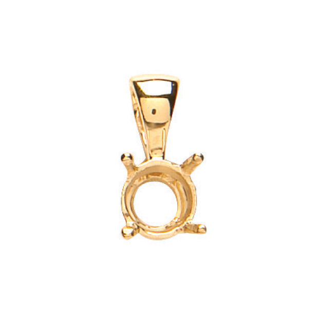 18ct Y/G Pendant Mount 0.70-0.75ct