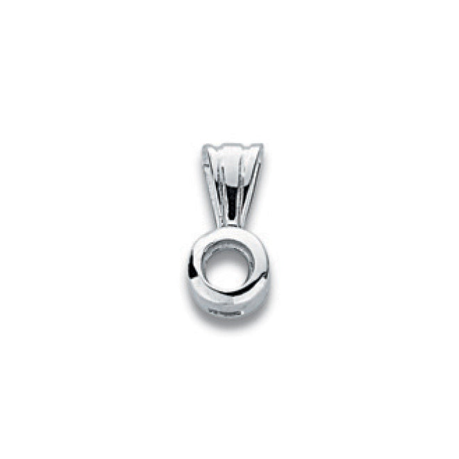 18ct W/G Pendant Mount Rubover 0.15ct