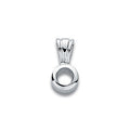 18ct W/G Pendant Mount Rubover 0.20-0.25ct