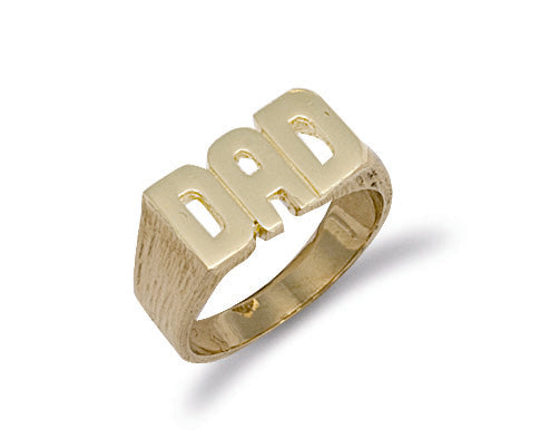 Y/G Barked Sides Dad Ring