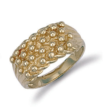 Y/G Woven Back 4 Row Keeper Ring